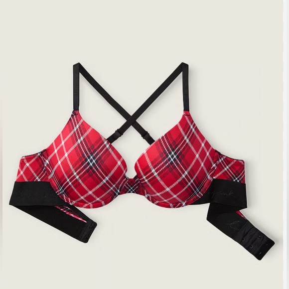 NEW*Victoria’s Secret Red & Black Plaid SALE 38dd - Picture 3 of 9